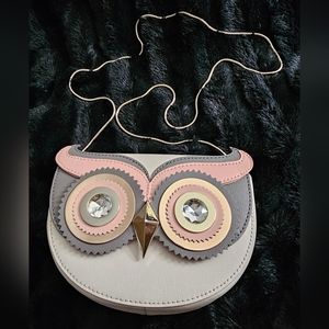 Rare NEW Kate Spade Limited Edition "Blaze A Trail" Crystal Eye Owl Crossbody